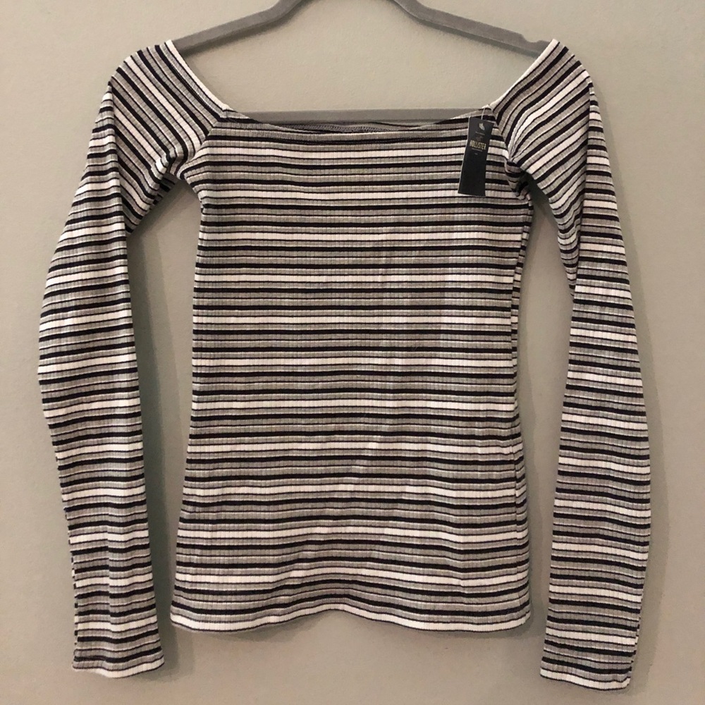HOLLISTER Stripe Off Shoulder